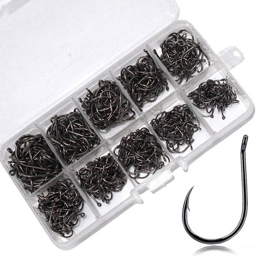 Fishing Hook Circle - 100/500pcs Fishing Hooks Set Carbon Steel
