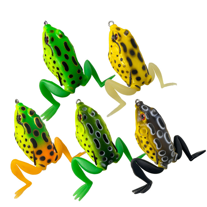 Fishing Hook Weedless - High Performance Frog Lure Topwater Soft