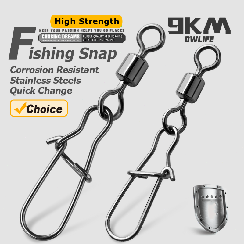Fishing Hook Circle - Duo-Lock Snap Swivels 50~200Pcs Fishing Swivel
