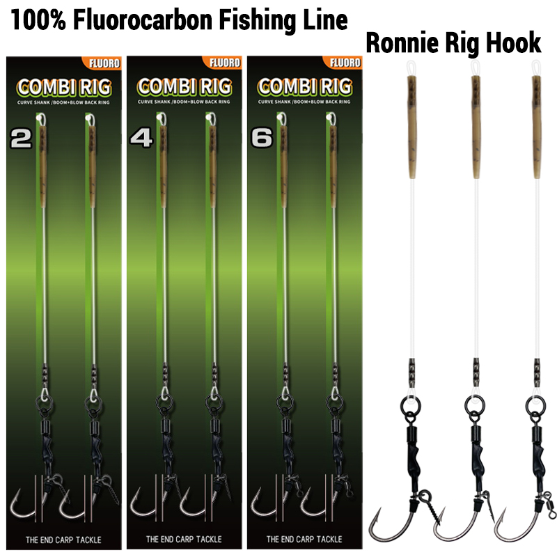 Fishing Hook Assortment - 6PCS/10PCS Ronnie rig 3 Styles Carp