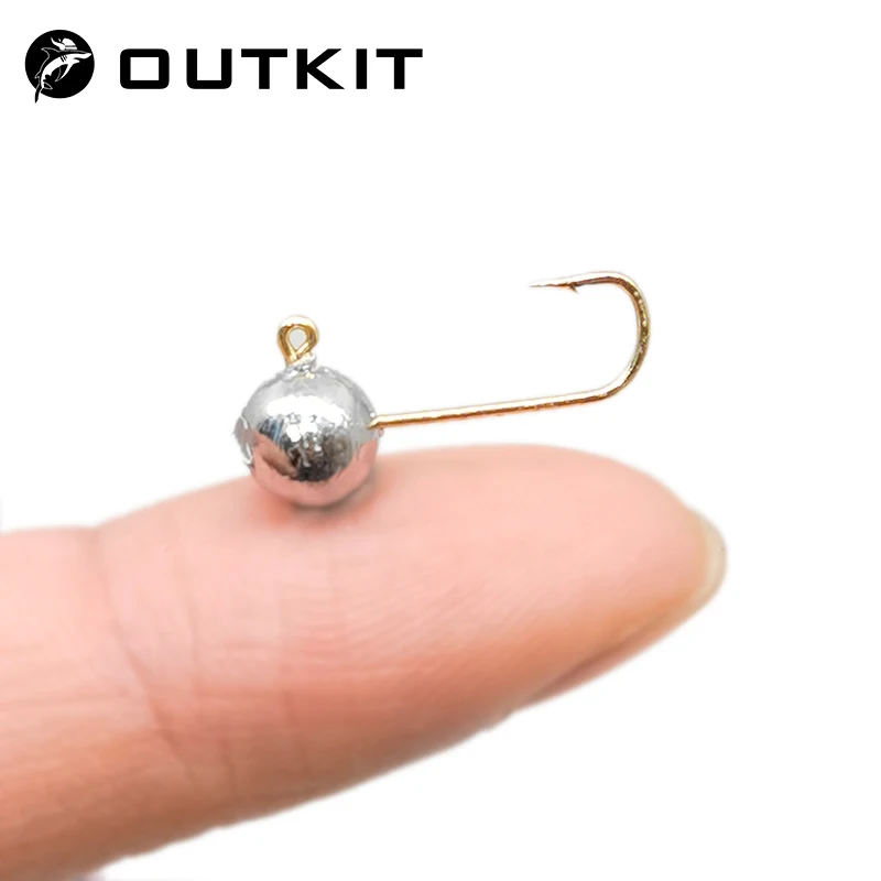 OUTKIT 10pcs Mini Jig Head Hoo - Fishing Hook Offset 评论和价格