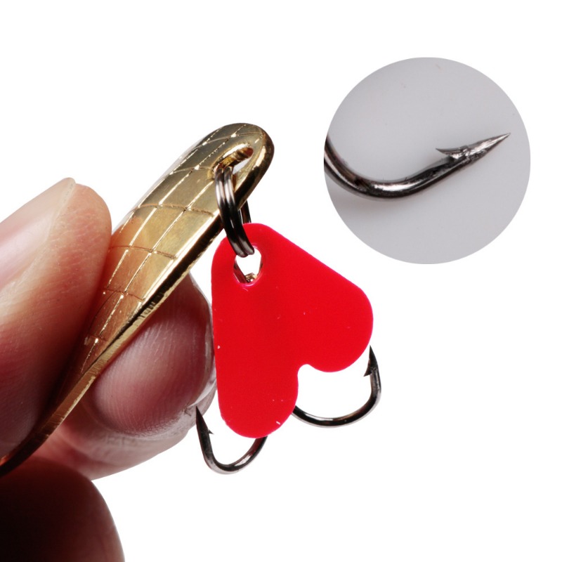 1PCS Metal Jigging Spinner Spo - Fishing Hook Treble 评论和价格