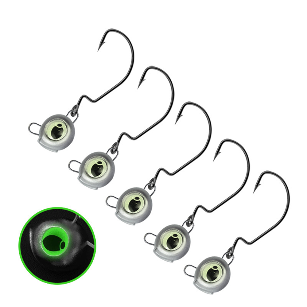 10pcs Weedless Jig Heads with  - Fishing Hook Weedless 评论和价格