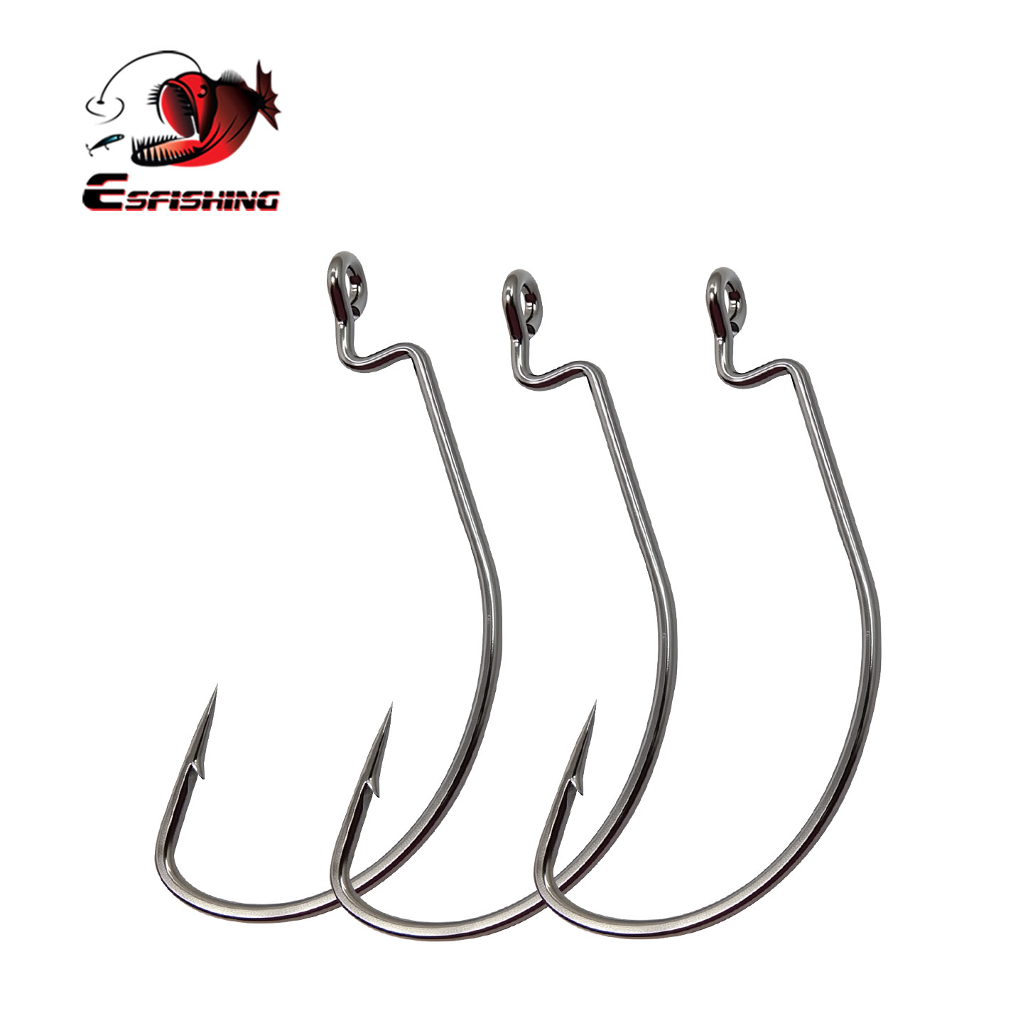 ESFISHING Offset Hook Carbon S - Fishing Hook Offset 评论和价格