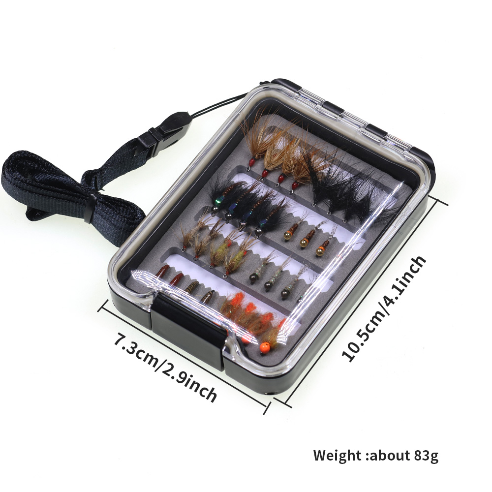 32PCS Nymph Flies Kit Trout Fi - Fishing Hook Barbless 评论和价格