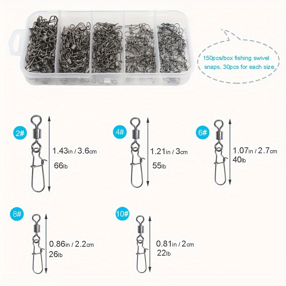 95/210 PCS Set Fishing Connect - Fishing Hook Stainless Steel 评论和价格