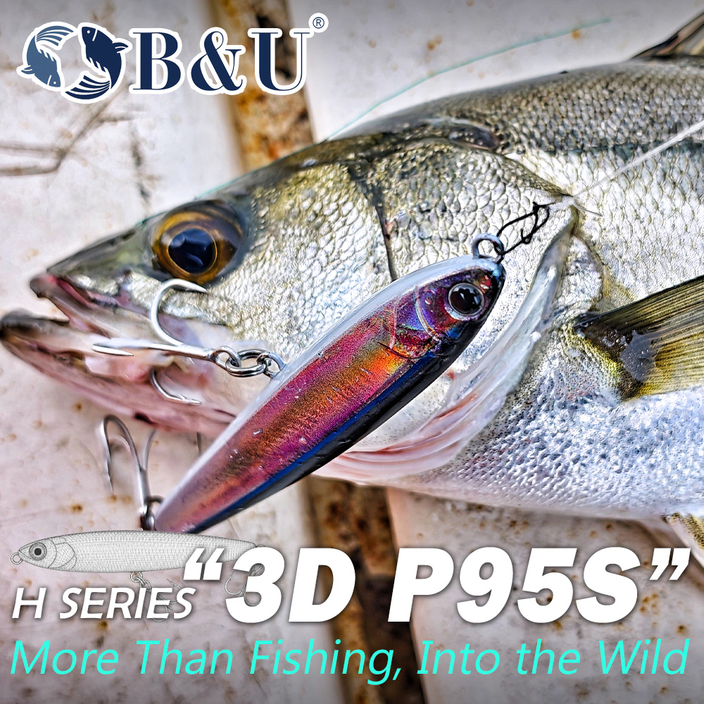 B&U Sinking Pencil Fishing Lur - Fishing Hook Treble 评论和价格