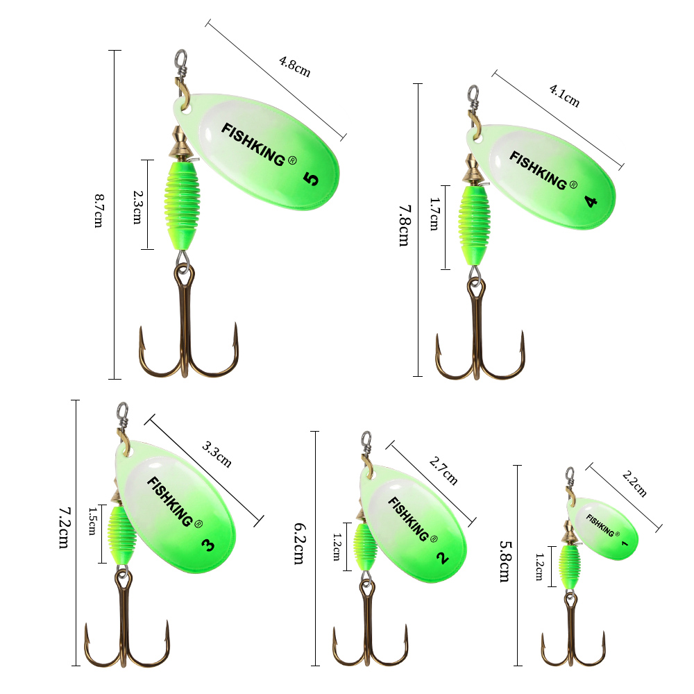Metal Fishing Lure 4g 4.8g 7g  - Fishing Hook Treble 评论和价格