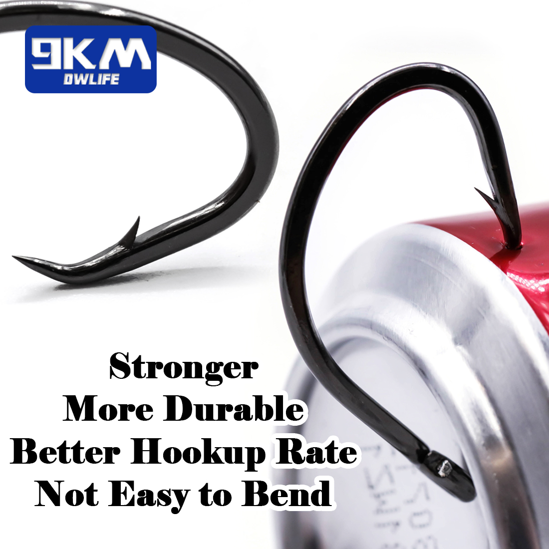 9KM Circle Hooks 25~50Pcs Salt - Fishing Hook Circle 评论和价格