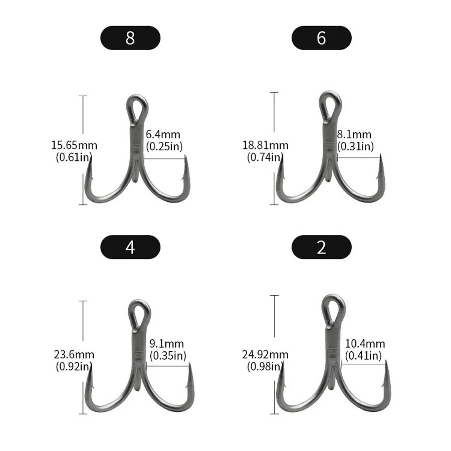 Fishing Treble Hooks High Carb - Fishing Hook Offset 评论和价格