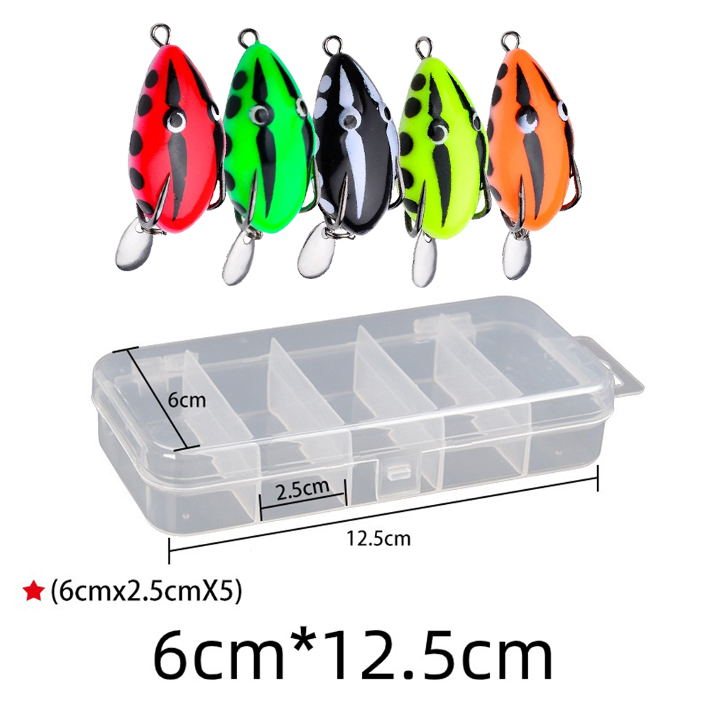5pcs/Box Topwater Fishing Lure - Fishing Hook Weedless 评论和价格