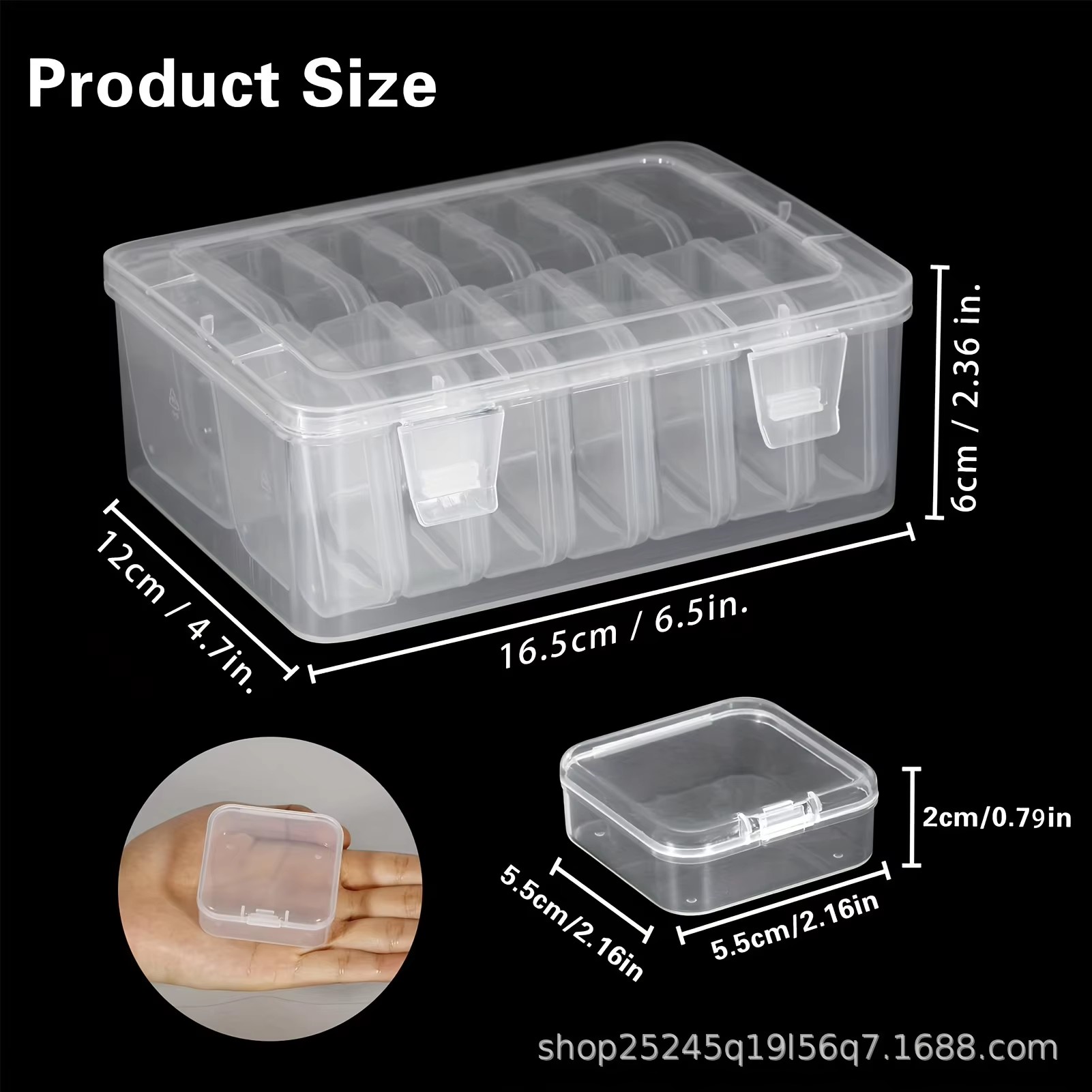 14Pieces  Clear Plastic Storag - Fishing Hook 评论和价格
