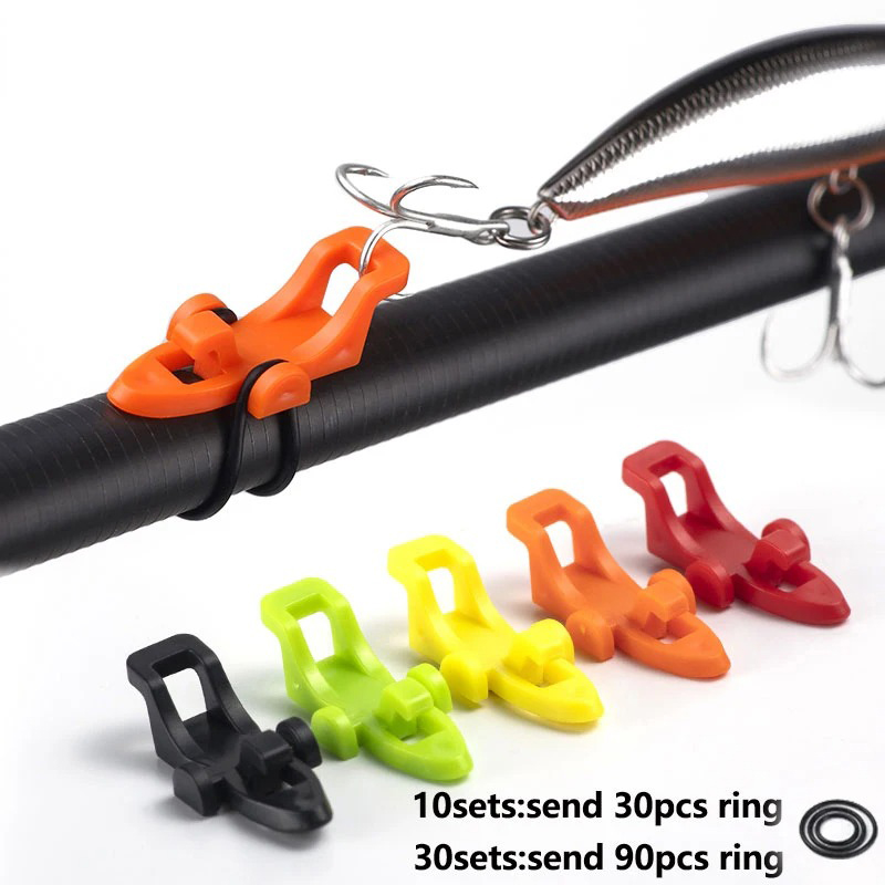 1-10pcs Fishing Rod Pole Hook  - Fishing Hook Box 评论和价格