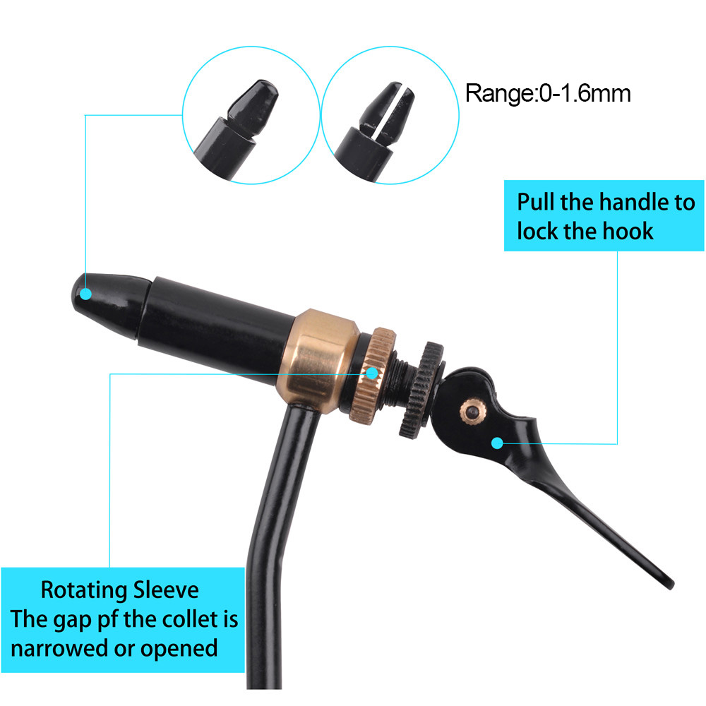 Rotary Fly Tying Vise Tool Saf - Fishing Hook Jig 评论和价格