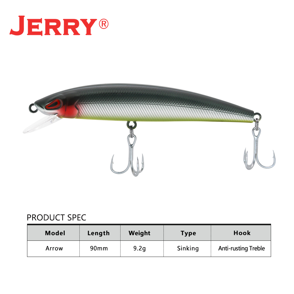 Jerry Arrow Sinking Casting Tr - Fishing Hook Treble 评论和价格