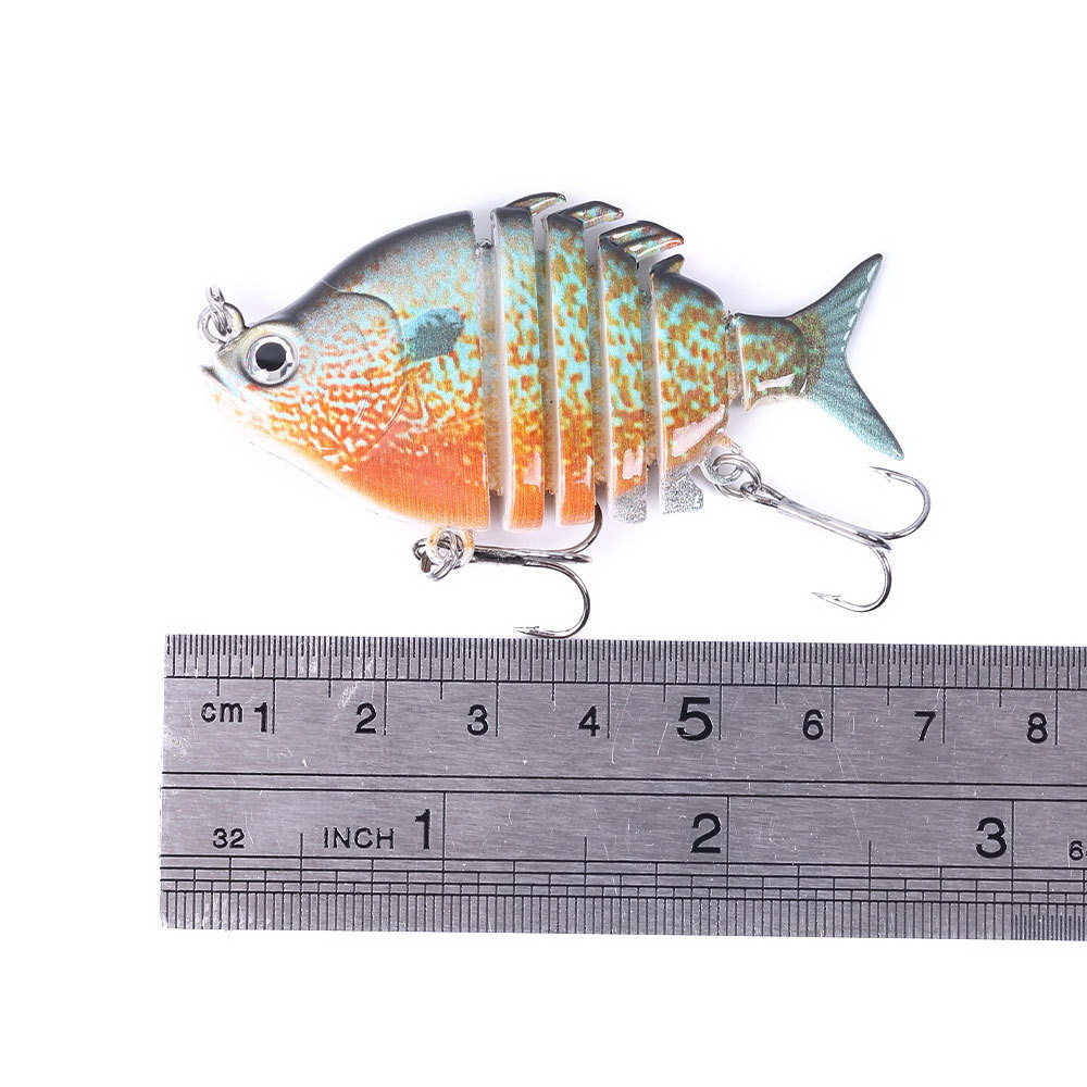 63mm 9.3g Lifelike Tilapia Swi - Fishing Hook Treble 评论和价格