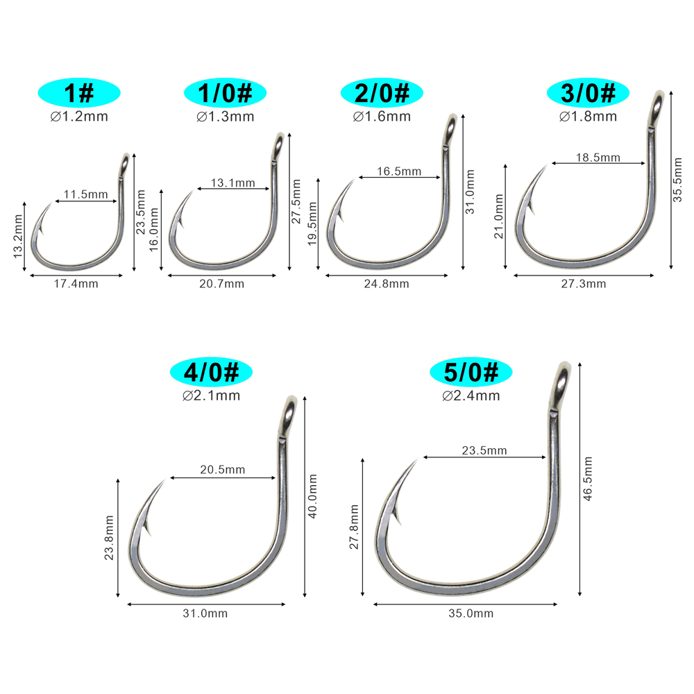 ICERIO 10PCS Matte Tin Coating - Fishing Hook Assortment 评论和价格