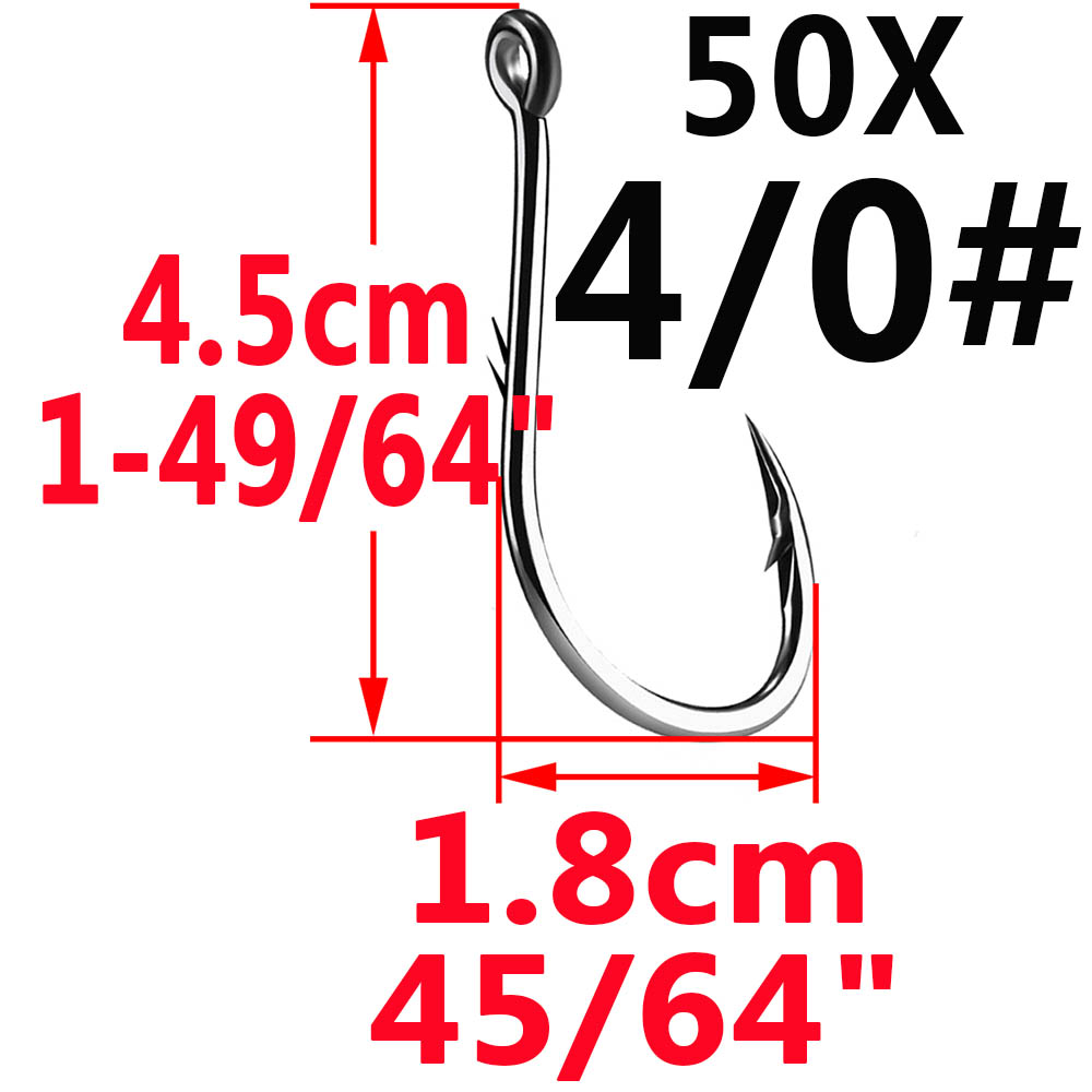 50pcs Iseama Circle Carp Eyed  - Fishing Hook Circle 评论和价格
