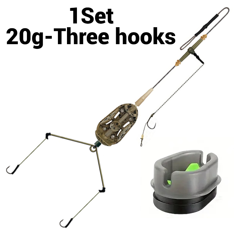 3 Hook Pre-tied Carp Hair Rigs - Fishing Hook Assortment 评论和价格