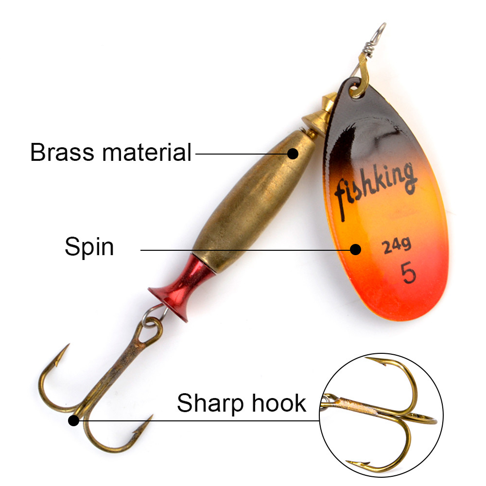 NGB Long Cast Spinner Bait Fis - Fishing Hook Treble 评论和价格