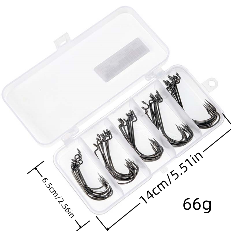 50Pcs/Box High Carbon Steel Fi - Fishing Hook Jig 评论和价格