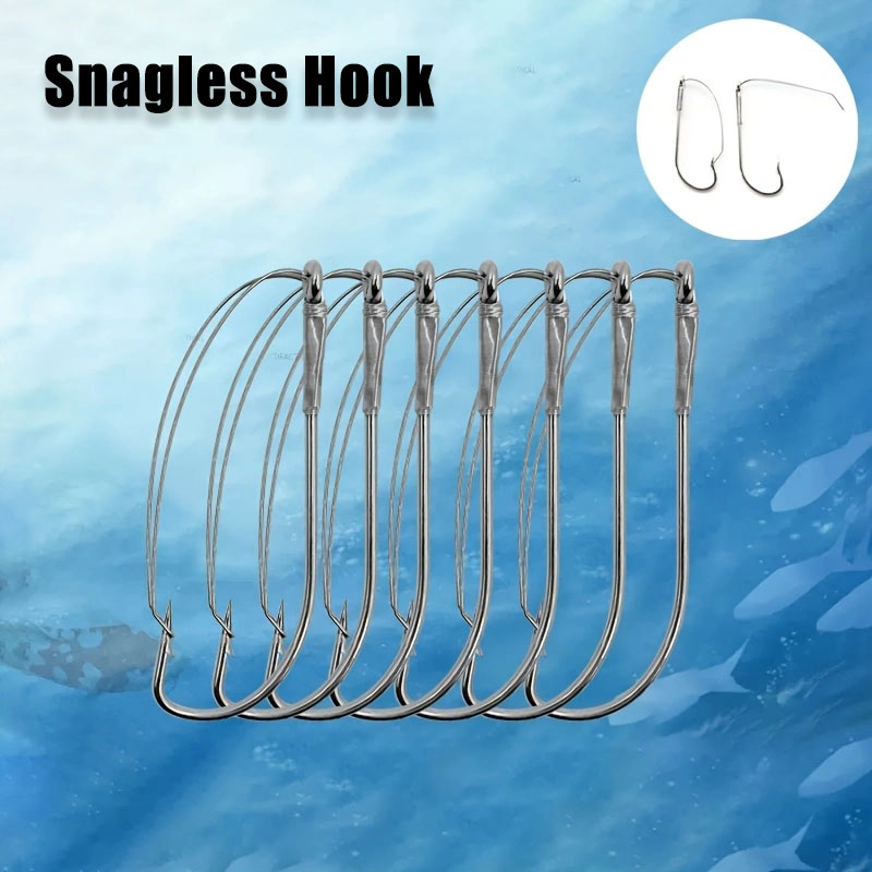 20/40Pcs Weedless Offset Worm  - Fishing Hook Weedless 评论和价格