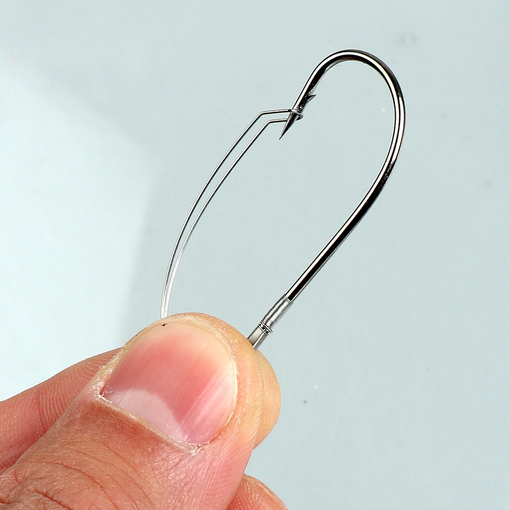 10Pcs/box Fishing Wacky Weedle - Fishing Hook Weedless 评论和价格