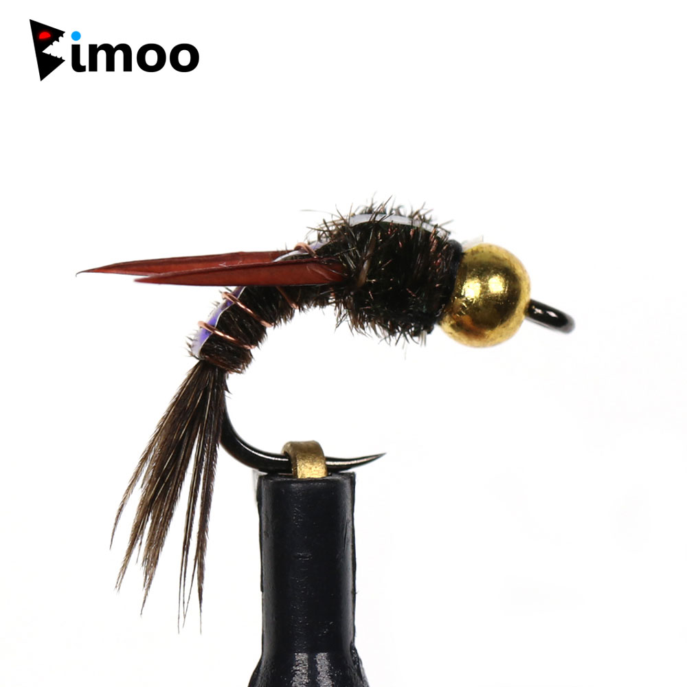 Bimoo 8pcs Brass Beadhead Evil - Fishing Hook Barbless 评论和价格