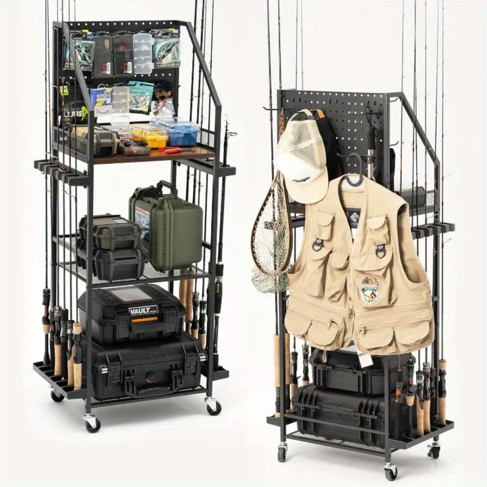 Fishing Rod Holders for Garage - Fishing Hook Box 评论和价格
