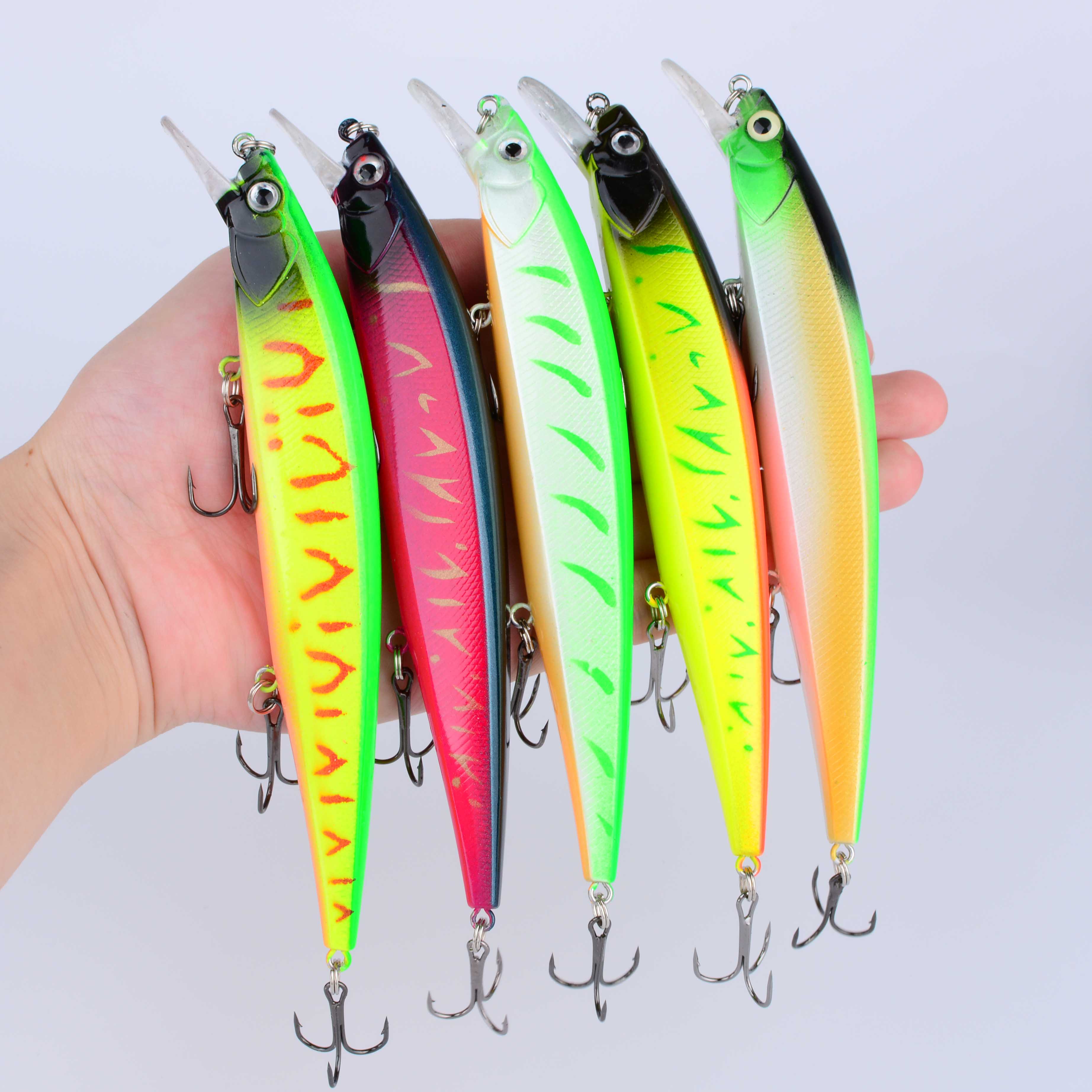 1pc 14cm/20g Plastic Simulatio - Fishing Hook Treble 评论和价格
