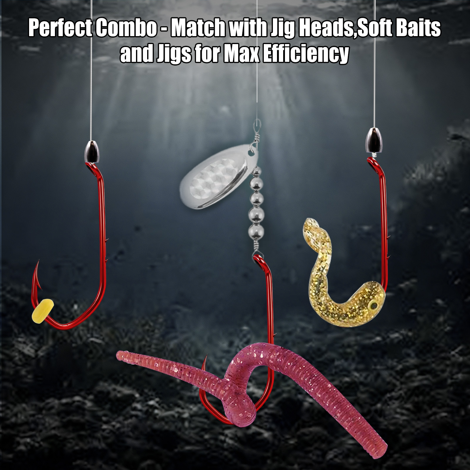 9KM Baitholder Hook 50-100pcs  - Fishing Hook Circle 评论和价格