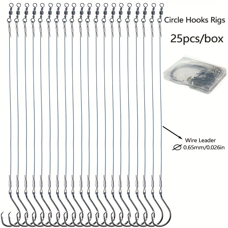 25pcs Heavy Duty Circle Hooks  - Fishing Hook Circle 评论和价格